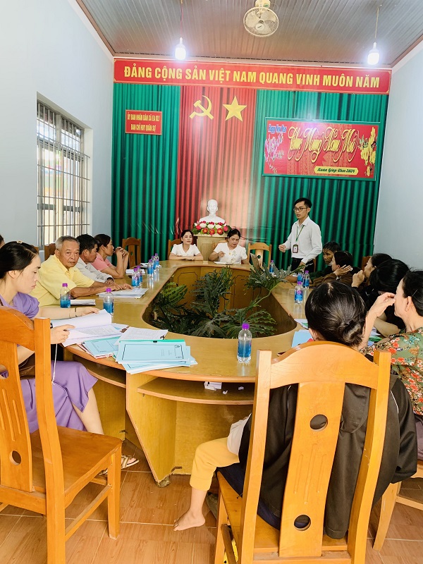 HỘI LHPN XÃ EA KLY THỰC HIỆN KẾ HOẠCH KIỂM TRA, GIÁM SÁT HOẠT ĐỘNG ỦY THÁC CỦA HỘI LHPN HUYỆN KRÔNG PẮC.